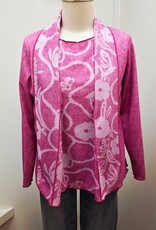 Trisha Tyler Trisha Tyler Pink Reversible Floral Cardigan