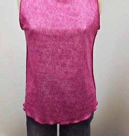 Trisha Tyler Trisha Tyler Pink Reversible Floral Sleeveless S-Line Tank