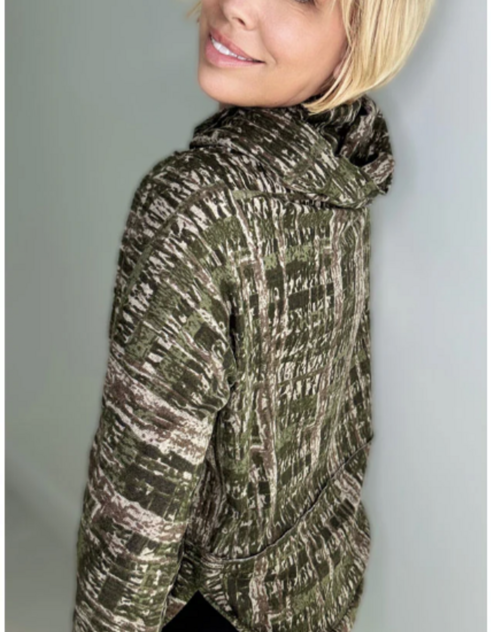 Ethyl Ethyl Olive  Print Long Sleeve Hoodie