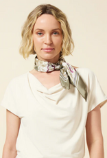 Lysse Lysse  Macadamia Ensley Cowl Neck Short Sleeve Top