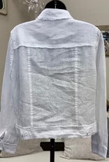 Lulu B Lulu B LIN7403 White Travel Jacket