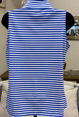 Lulu B Lulu B  STBL Stripe Sleeveless Zip Top