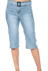 GG Jeans GG Jeans Light Blue Wash Denim Long Bermuda Short