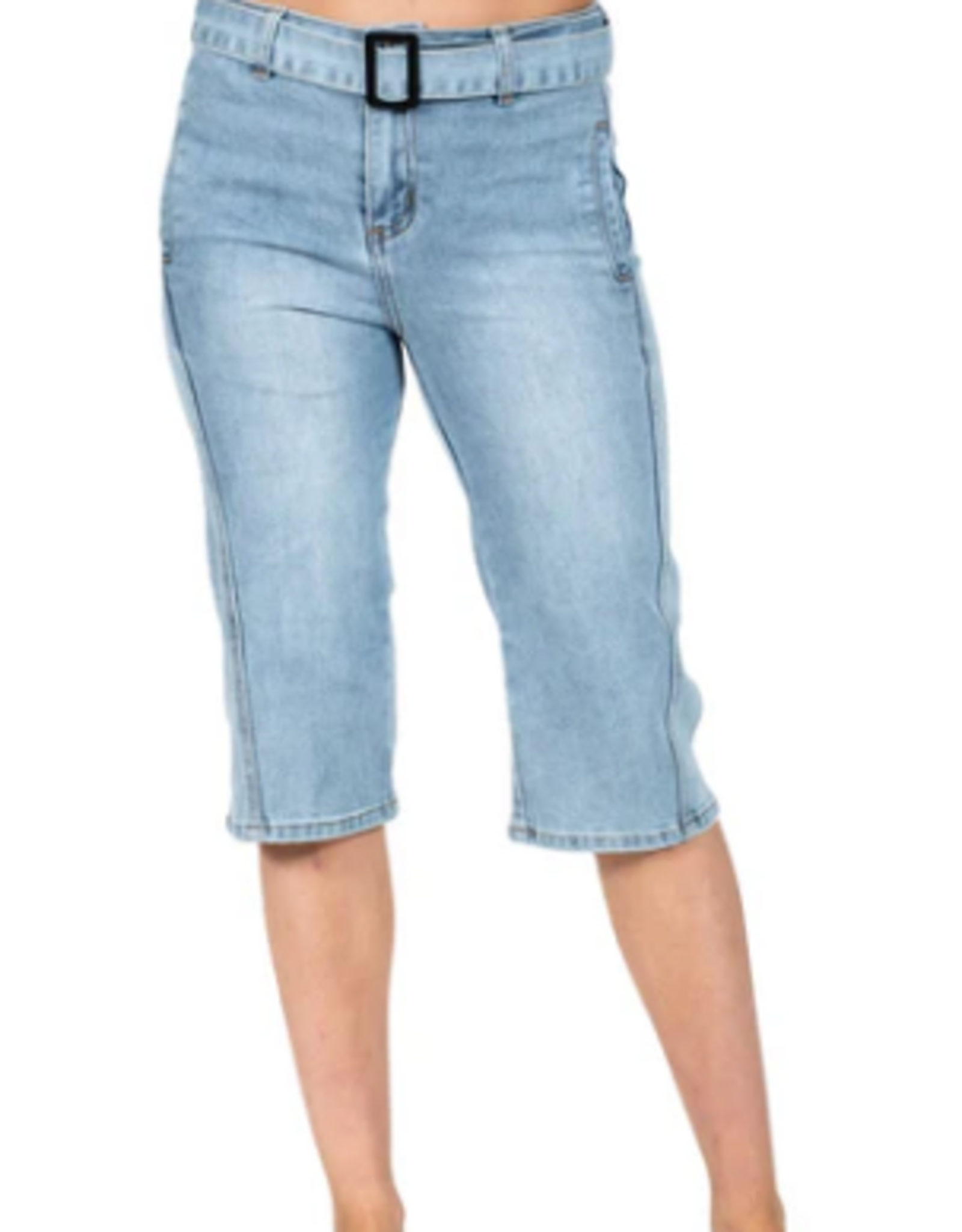 GG Jeans GG Jeans Light Blue Wash Denim Long Bermuda Short