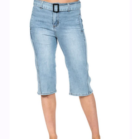 GG Jeans GG Jeans Light Blue Wash Denim Long Bermuda Short