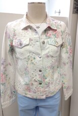 GG Jeans GG  Jeans Pink Floral Print  Button Up  L/S  Jacket
