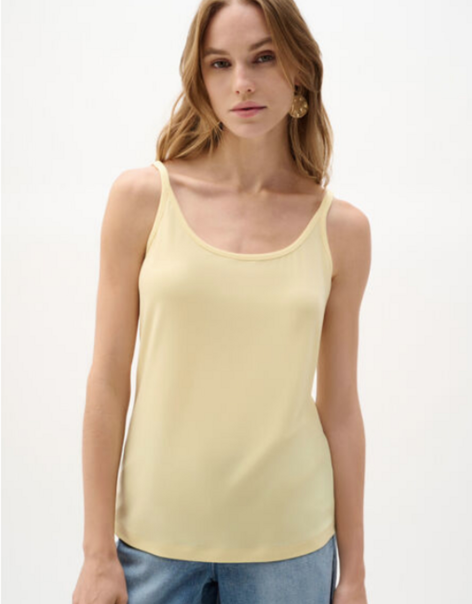 Joseph Ribkoff Joseph Ribkoff 261902 Mellow Yellow Casual Sleeveless Top