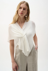 Joseph Ribkoff Joseph Ribkoff 262965 Vanilla Sweater Knit Open-Stitch Cardigan