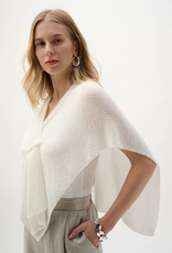 Joseph Ribkoff Joseph Ribkoff 262965 Vanilla Sweater Knit Open-Stitch Cardigan