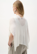 Joseph Ribkoff Joseph Ribkoff 262965 Vanilla Sweater Knit Open-Stitch Cardigan