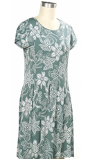 N Touch N Touch Hyde Park White Floral Mid Length S/S Petite Dress