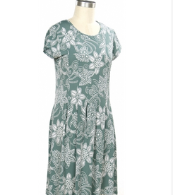 N Touch N Touch Hyde Park White Floral Mid Length S/S Petite Dress