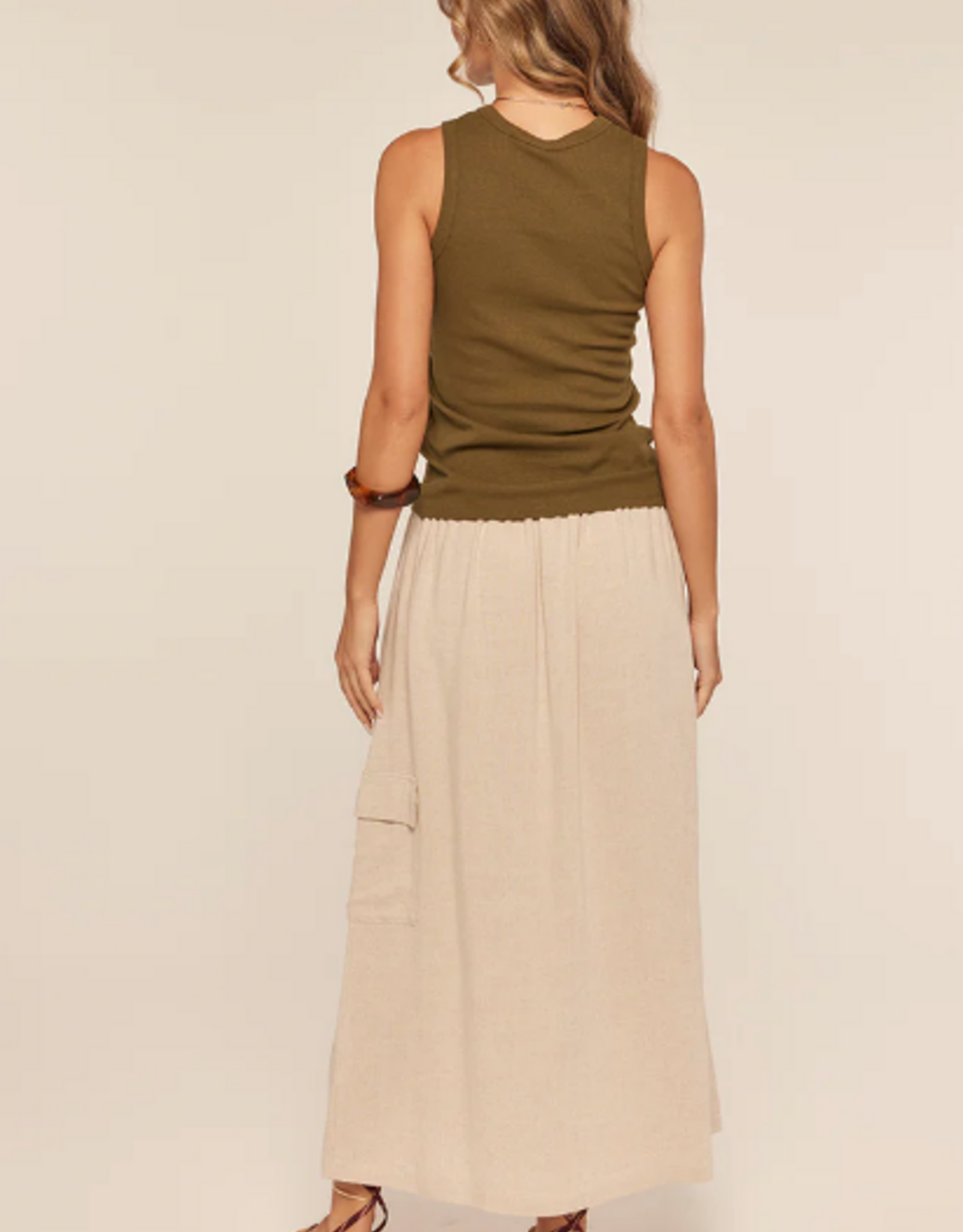 Kylie Paige Kylie Paige Olive Annie Ribbed Tank Top