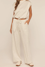 Kylie Paige Kylie Paige Grey Tabby Pull On Elastic Waist Pant