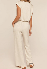 Kylie Paige Kylie Paige Grey Tabby Pull On Elastic Waist Pant