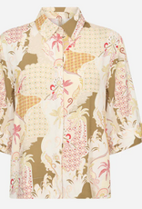 Soya Concept SOYACONCONCEPT Butter Nut Print  Button Up S/S Top