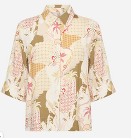 Soya Concept SOYACONCONCEPT Butter Nut Print  Button Up S/S Top