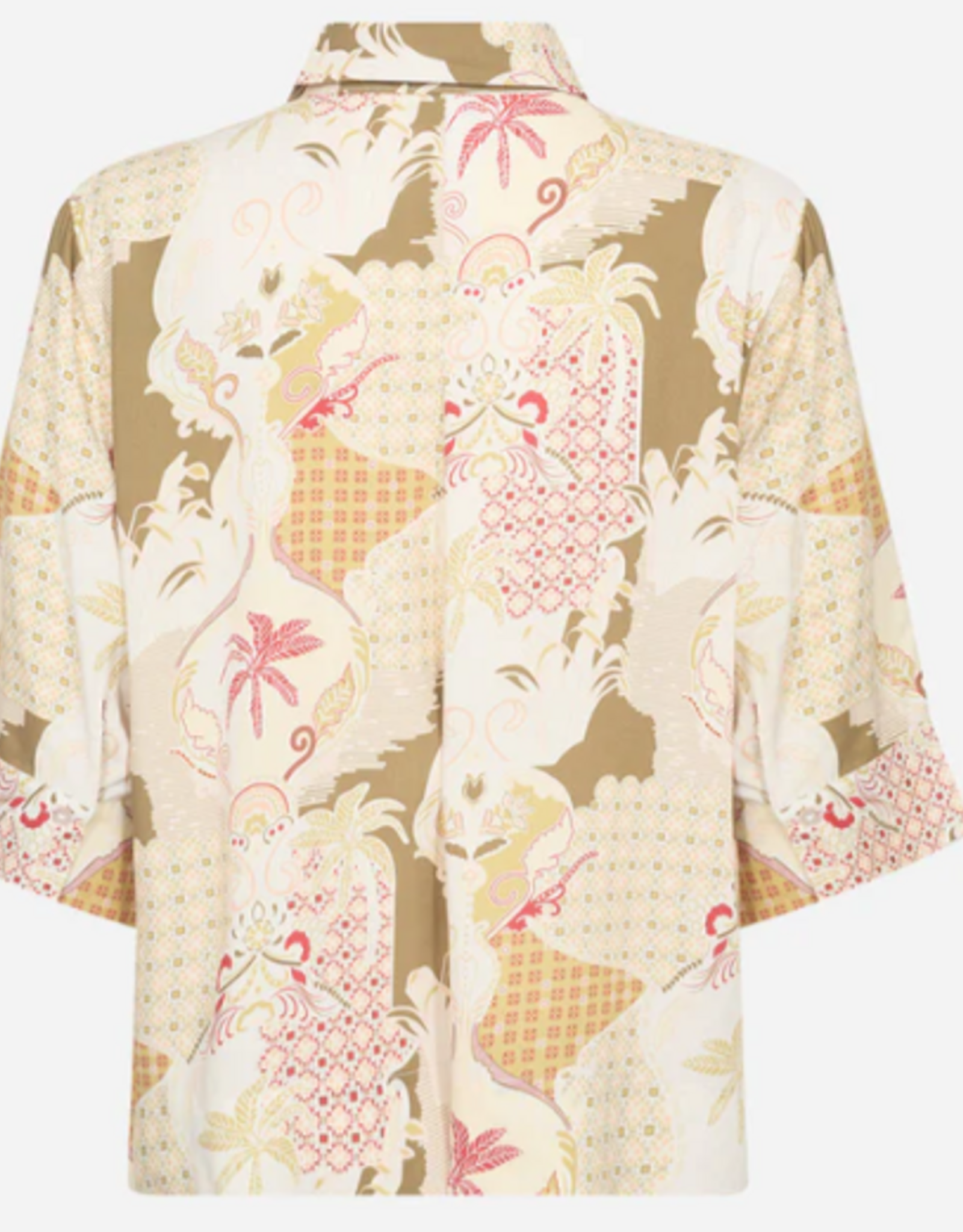 Soya Concept SOYACONCONCEPT Butter Nut Print  Button Up S/S Top