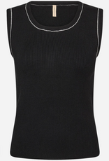 Soya Concept SOYACONCONCEPT Black Round Neck Sleeveless Top