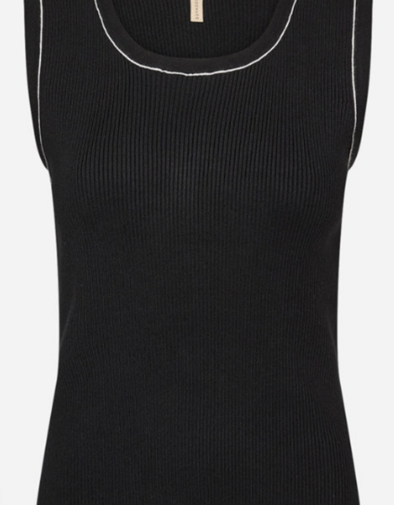 Soya Concept SOYACONCONCEPT Black Round Neck Sleeveless Top