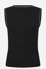 Soya Concept SOYACONCONCEPT Black Round Neck Sleeveless Top