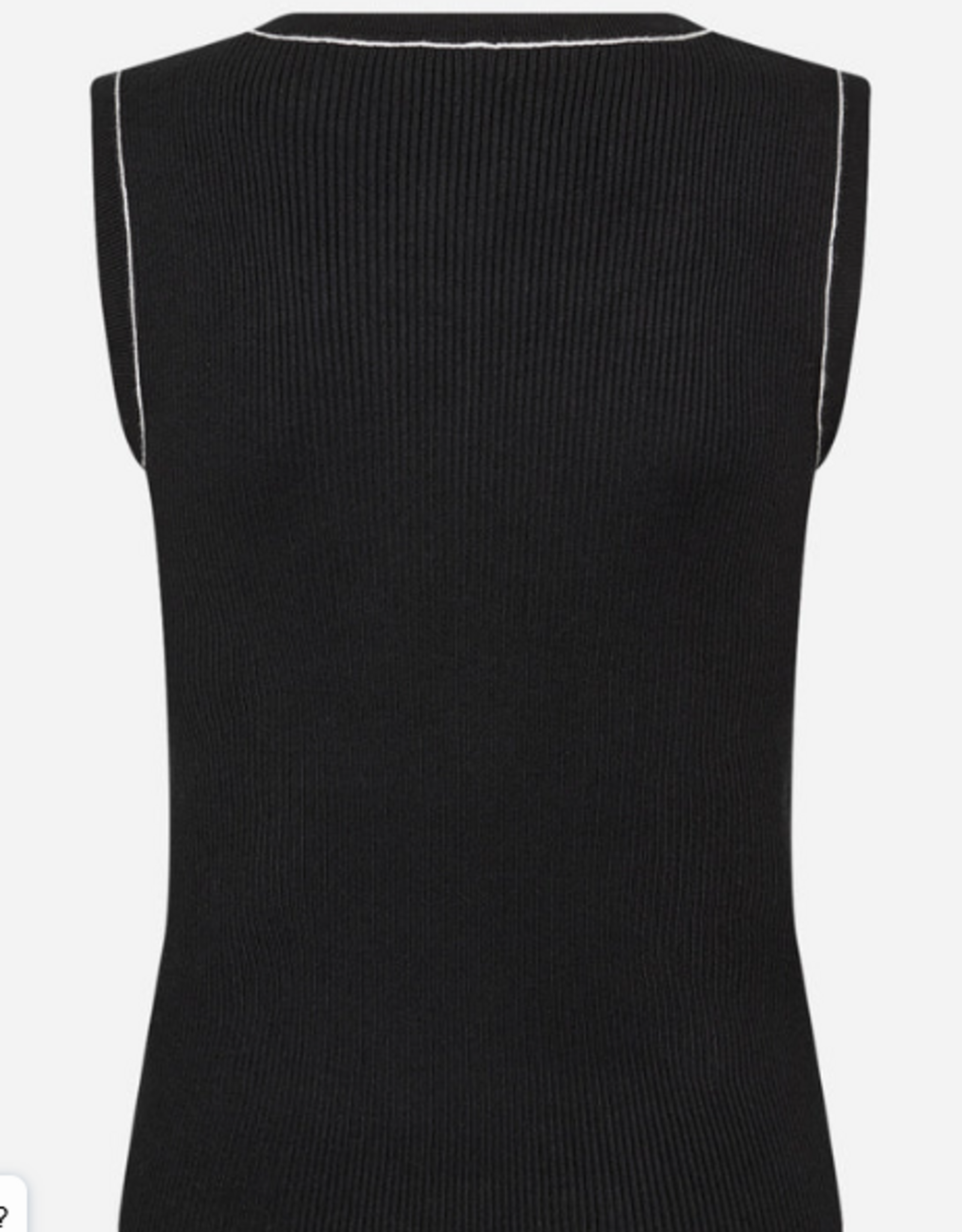 Soya Concept SOYACONCONCEPT Black Round Neck Sleeveless Top