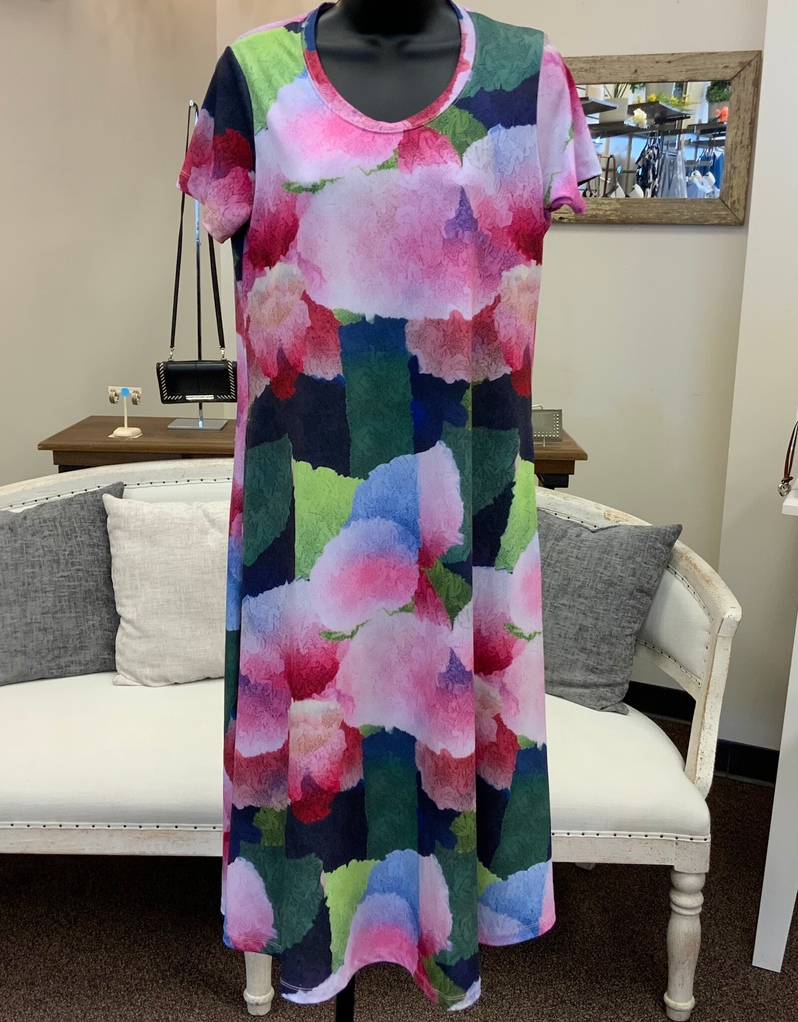 Sympli Sympli Petal Poetry Fit & Flare Round Neck S/S Dress