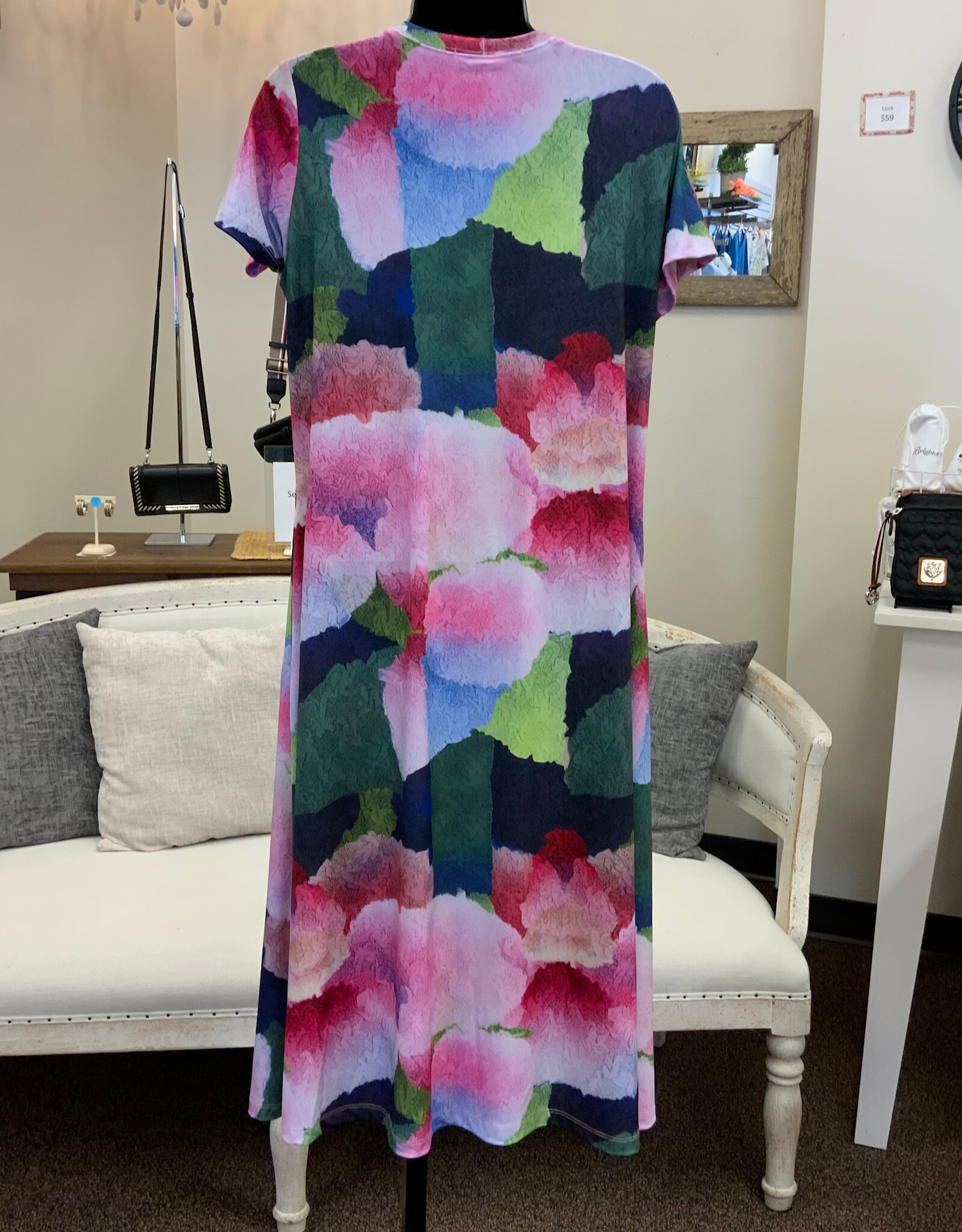 Sympli Sympli Petal Poetry Fit & Flare Round Neck S/S Dress