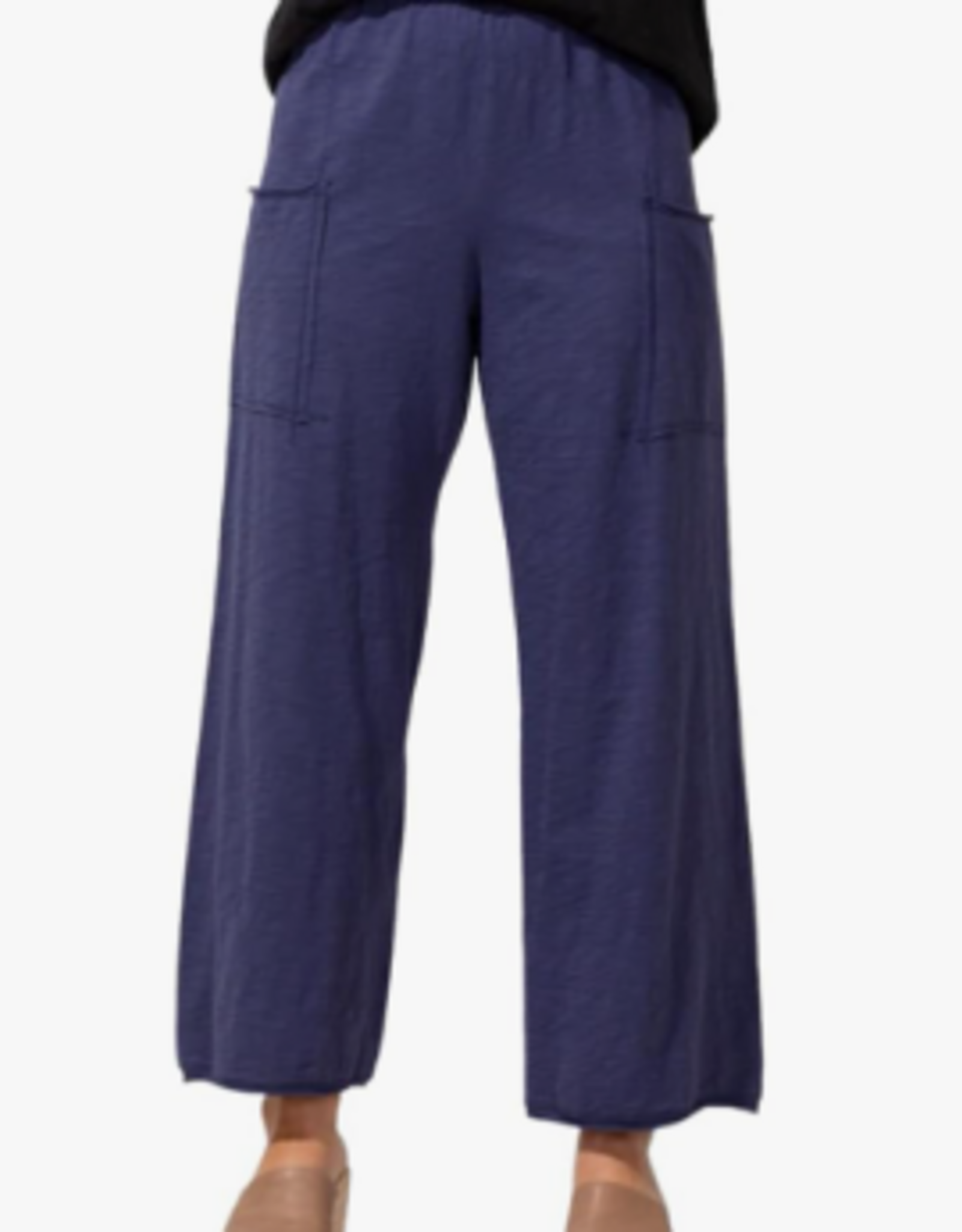 Escape Escape Navy Breezy Pull On Ankle Pant