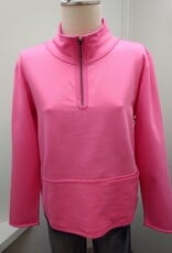 Escape Escape Cosmo Pink 1/4 Zip Long Sleeve Pull Over Top