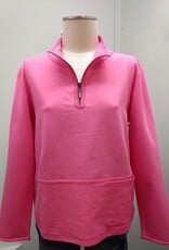 Escape Escape Cosmo Pink 1/4 Zip Long Sleeve Pull Over Top