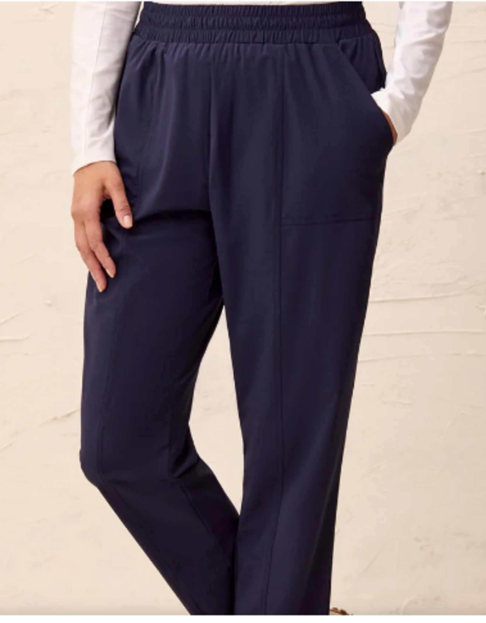 Tribal Tribal Navy  Pull On Capri Pant