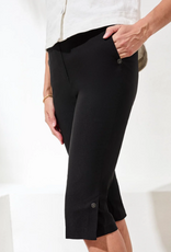 Tribal Tribal  Black  Pull On Capri Pant