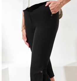Tribal Tribal  Black  Pull On Capri Pant