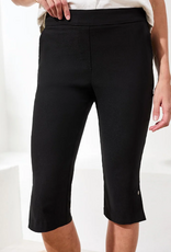 Tribal Tribal  Black  Pull On Capri Pant