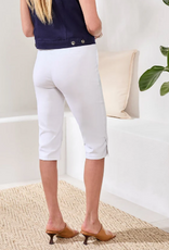Tribal Tribal White Pull On Capri Pant