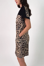 Joseph Ribkoff Joseph Ribkoff 262610 Black Animal Print Shift Dress w/Pockets