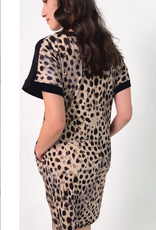 Joseph Ribkoff Joseph Ribkoff 262610 Black Animal Print Shift Dress w/Pockets