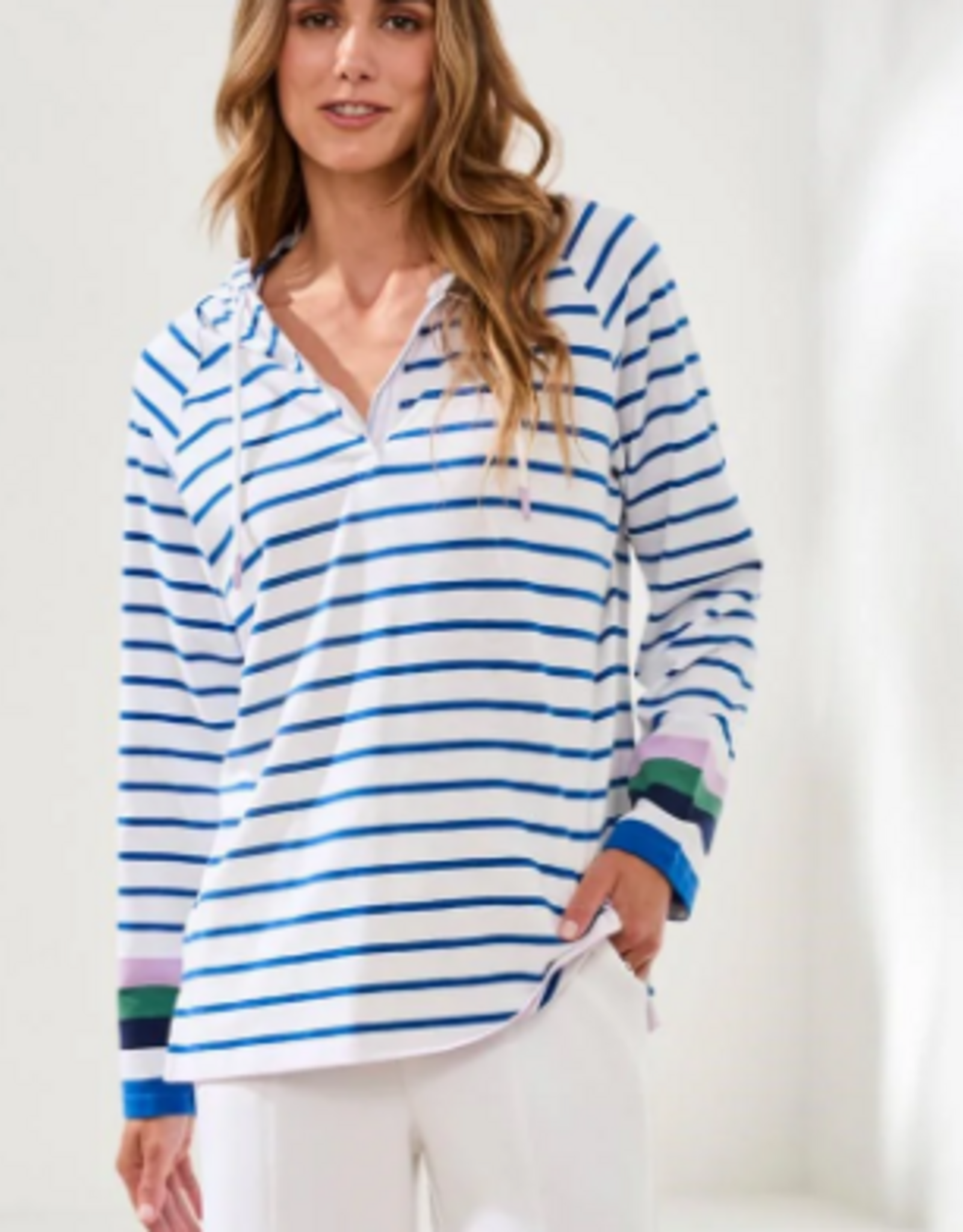 Tribal Tribal Turkish Sea Slub Knit L/S Raglan Hoody