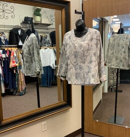 Allo About Her All About Her Multi Color Floral Reversible Open Front Jacket