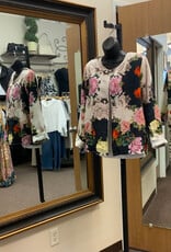 Allo About Her All About Her Multi Color Floral Reversible Open Front Jacket