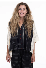 Shannon Passero Shannon Passero 5729 Emmie Pullover Button Front 3/4 Sleeve Top