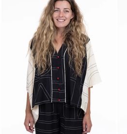 Shannon Passero Shannon Passero Emmie Pullover Button Front 3/4 Sleeve Top