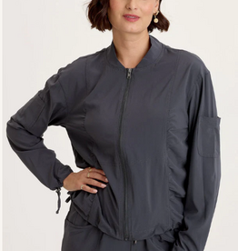 Wearables Wearables Charcoal Bach 4-Way Stretch Bomber Jacket