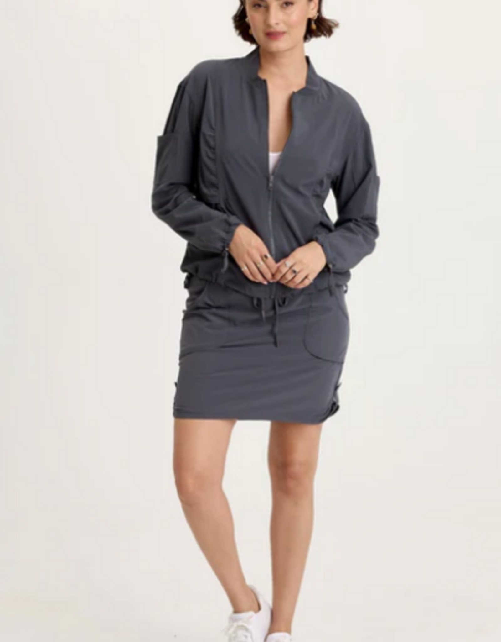 Wearables Wearables 22773W Charcoal Jett Whisper Stretch Active Skort