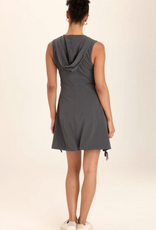 Wearables Wearables 3517W Charcoal Sumi Active Whisper Stretch Hooded Cargo Mini Dress