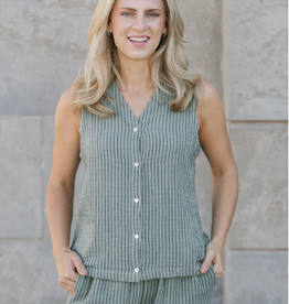 Shannon Passero Shannon Passero Sea Grass Yasmin Textured Vest