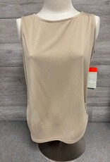Multiples Multiples Khaki Essential Round Neck Sleeveless Top