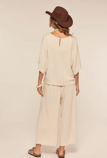 Kylie Paige Kylie Paige Round Neckline Raglan Short Sleeve Top