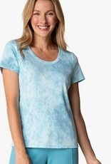 Habitat Habitat 17010 Marble Print Round Neck Short Sleeve Top